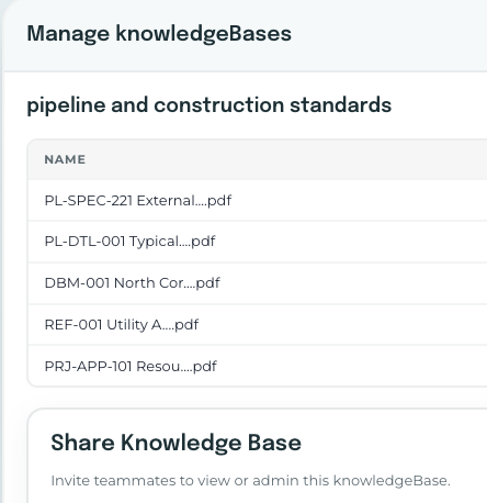 knowledgeBases file list preview